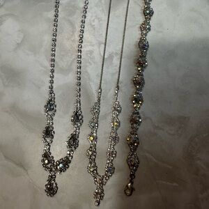 Worn once! 2 necklaces and a bracelet bundle!